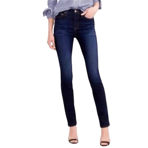 J. Crew Reid Skinny Jean Dark Wash Denim size 31 31x32 ( size 12 ) - Picture 8 of 8